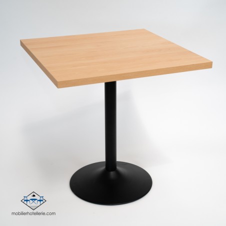 TABLE F CARRE PIED NOIR pas cher. Acheter Tables avec pied central ...
