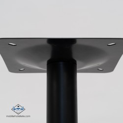 TABLE F CARRE PIED NOIR pas cher. Acheter Tables avec pied central ...
