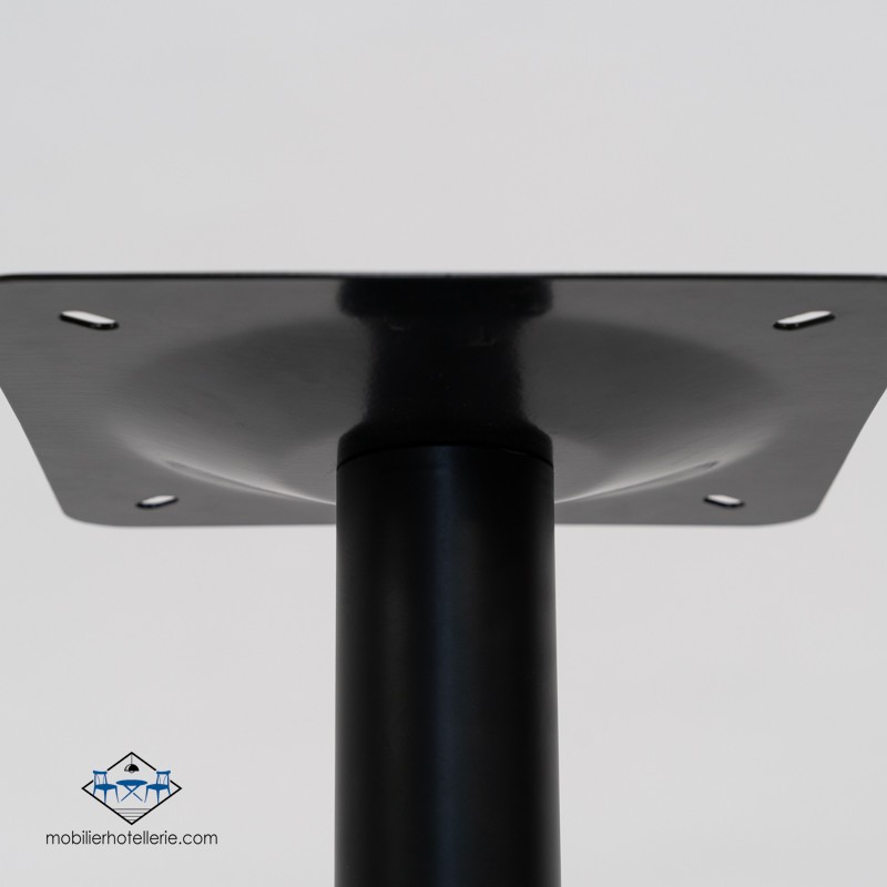 TABLE F CARRE PIED NOIR pas cher. Acheter Tables avec pied central ...