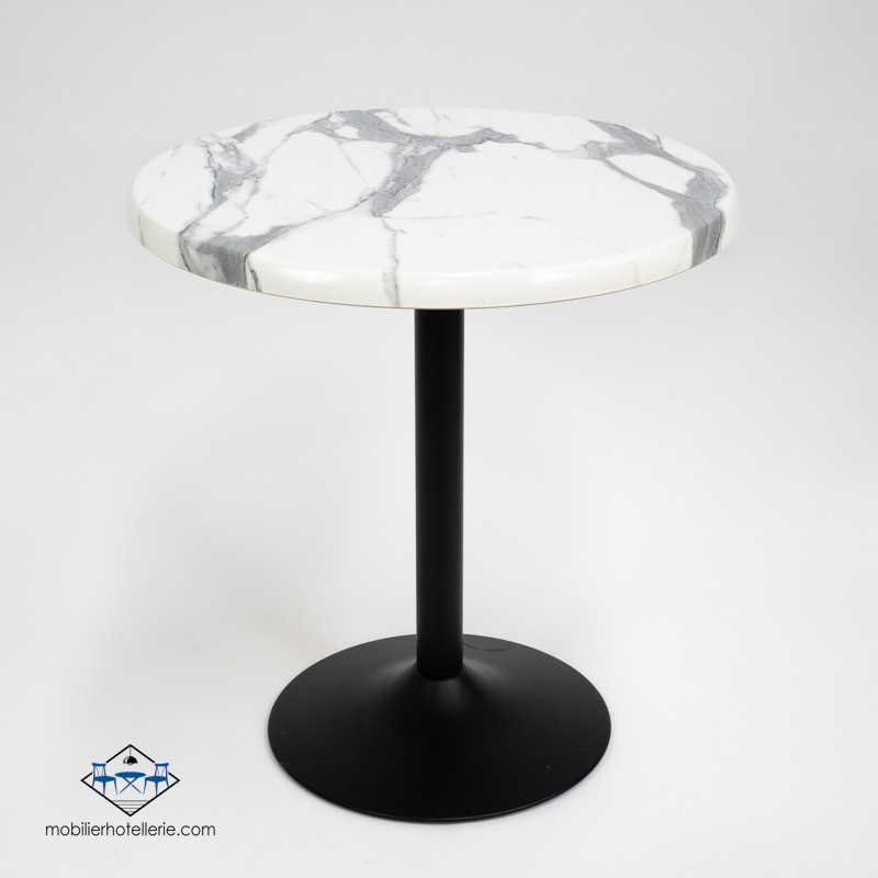 Table F Rond Pied Noir Exterieur pas cher. Acheter Tables extérieur...