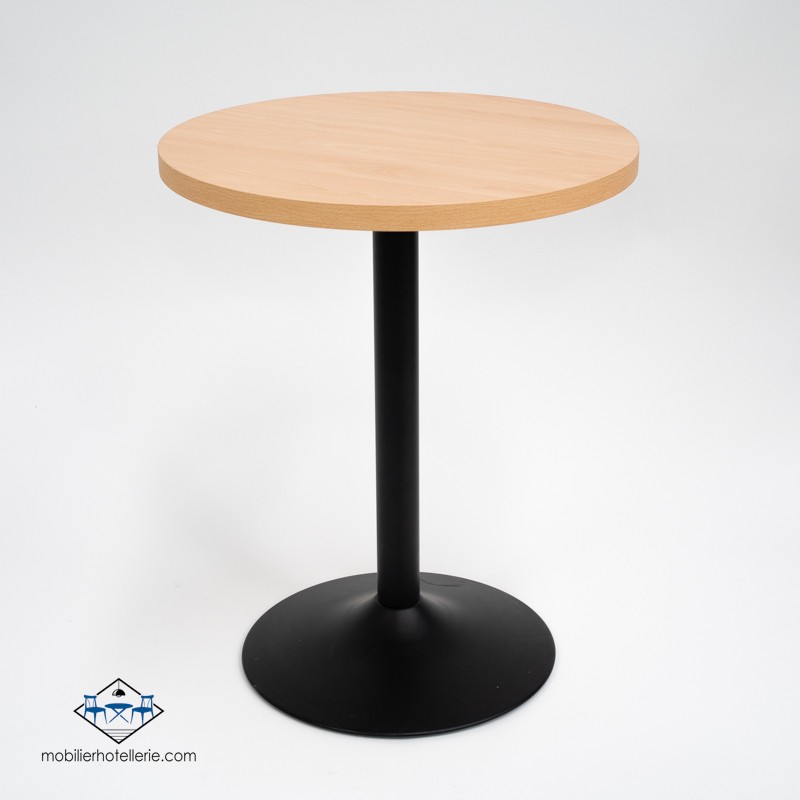 Table F Rond Pied Noir pas cher. Acheter Tables avec pied central ...