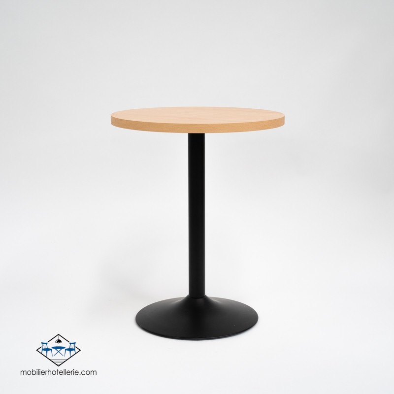 Table F Rond Pied Noir pas cher. Acheter Tables avec pied central ...