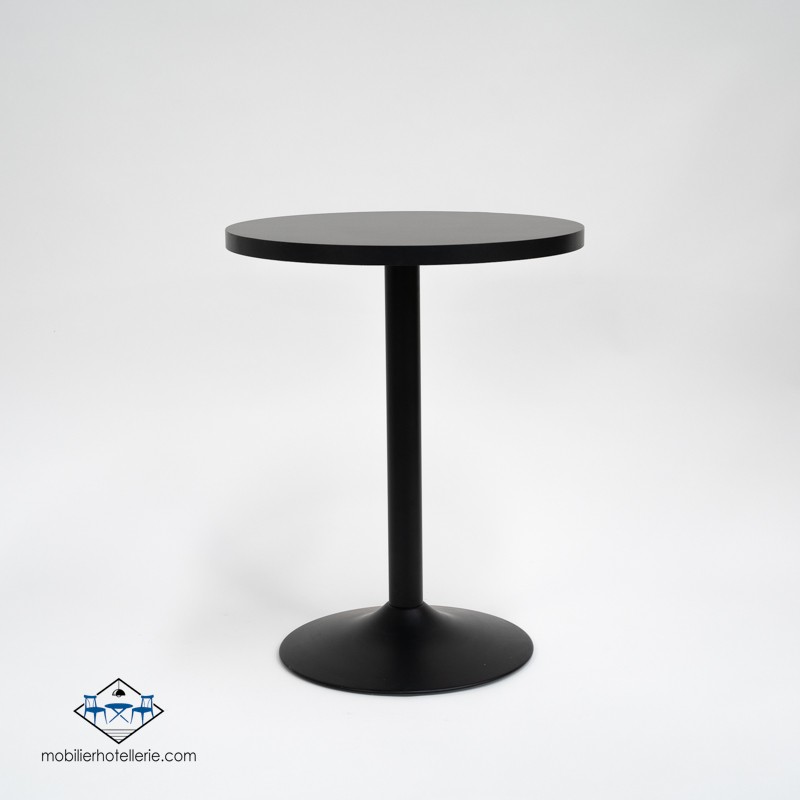 Table F Rond Pied Noir pas cher. Acheter Tables avec pied central ...