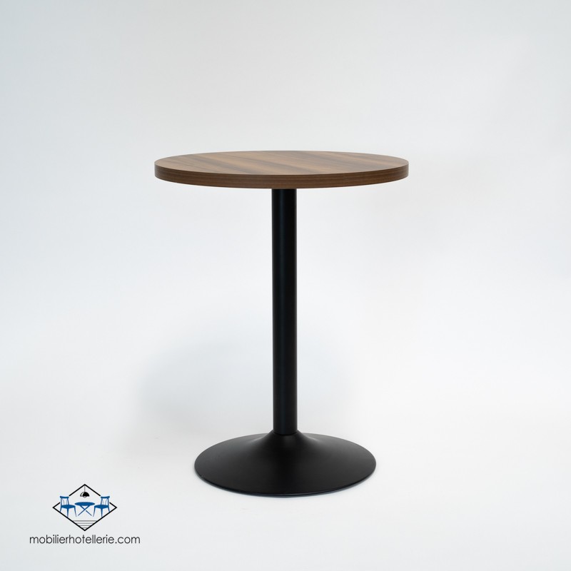 Table F Rond Pied Noir pas cher. Acheter Tables avec pied central ...