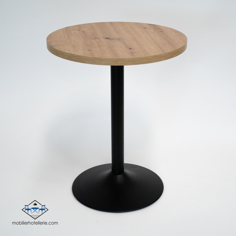 Table F Rond Pied Noir pas cher. Acheter Tables avec pied central ...