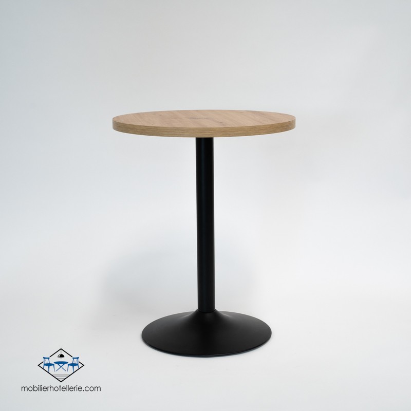 Table F Rond Pied Noir pas cher. Acheter Tables avec pied central ...
