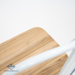 Acheter des chaises Mix blanches avec assise en bois