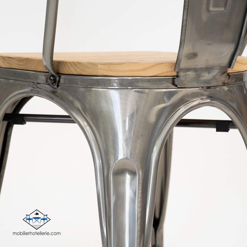 Acheter des chaises Mix en métal avec assise an bois