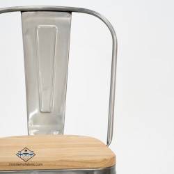 Acheter des chaises Mix en métal avec assise an bois