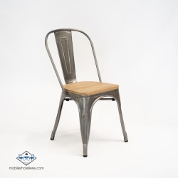 Acheter des chaises Mix en métal avec assise an bois