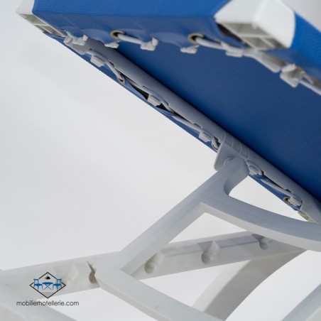 Chaise Longue Bain de soleil MYKONOS bleu pas cher. Acheter Chaises...