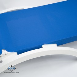 Chaise Longue Bain de soleil MYKONOS bleu pas cher. Acheter Chaises...